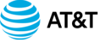 Linked logo of styled blue globe with text reading AT&T