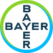 Linked logo of green and blue circle with text reading Bayer